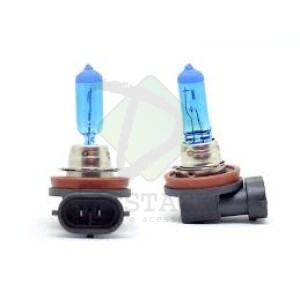 LÂMPADA SUPER BRANCA H8 - 12V 35W PAR (CX ACRILICO)