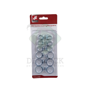 KIT COM 12 ABRACADEIRAS DE METAL 16/18/20/23/25/27MM - BAR-17229-62